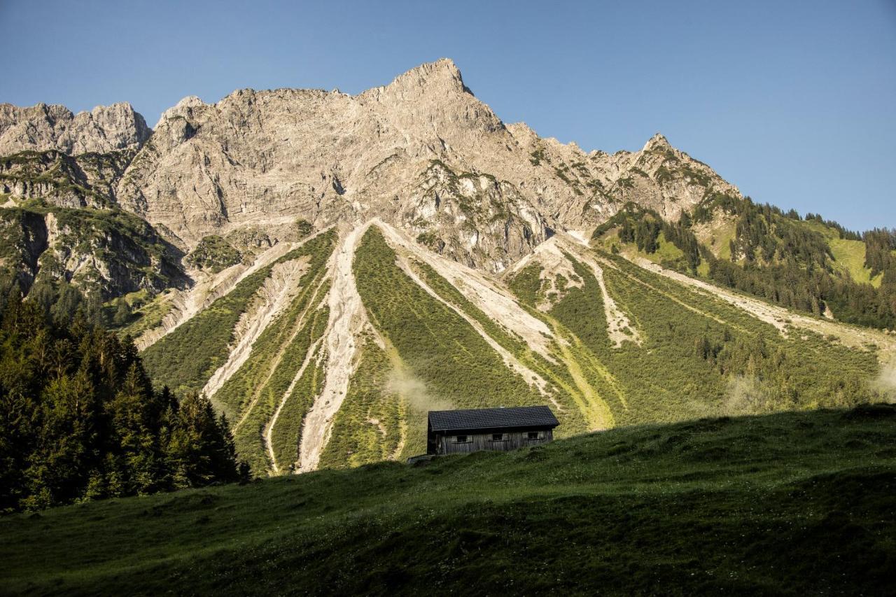 BOUTIQUEHOTEL das edelweiss Schoppernau Exterior foto